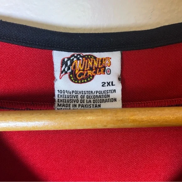 Dale Earnhardt Jr Winner’s Circle Budweiser Baseball Jersey Tshirt Red Mens 2XL - Picture 5 of 6